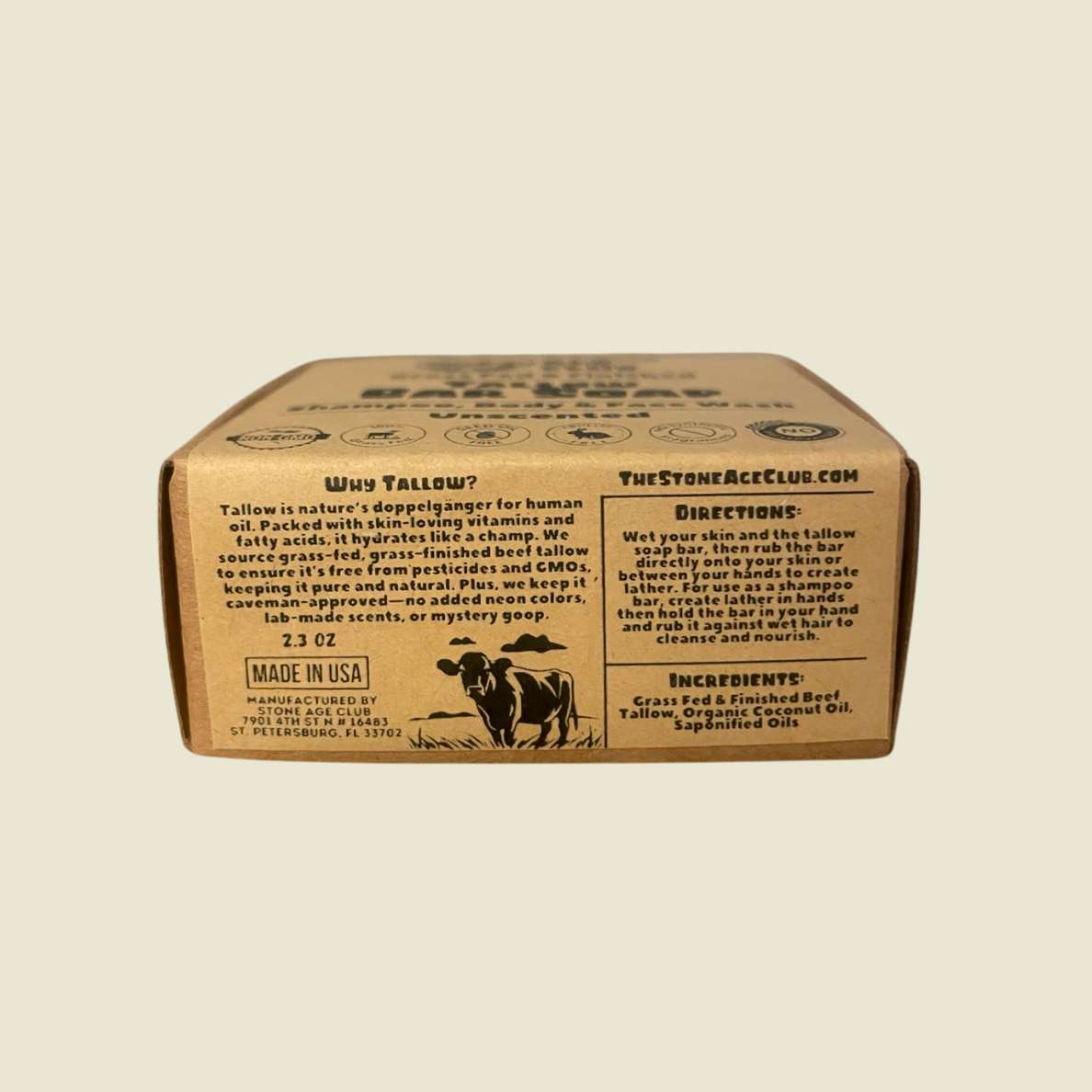 Tallow Soap - Shampoo, Body & Face Bar